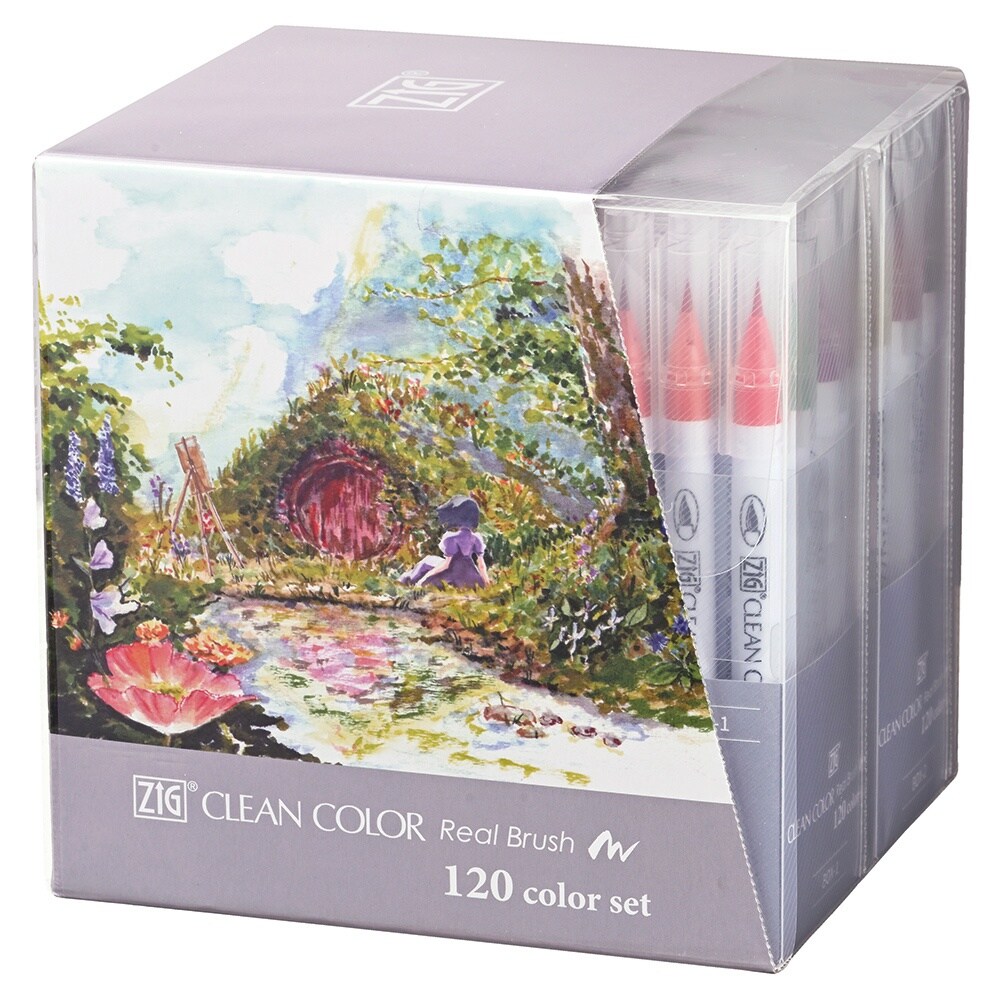 Kuretake Zig Clean Color Real Brush Markers 120 Pkg Michaels