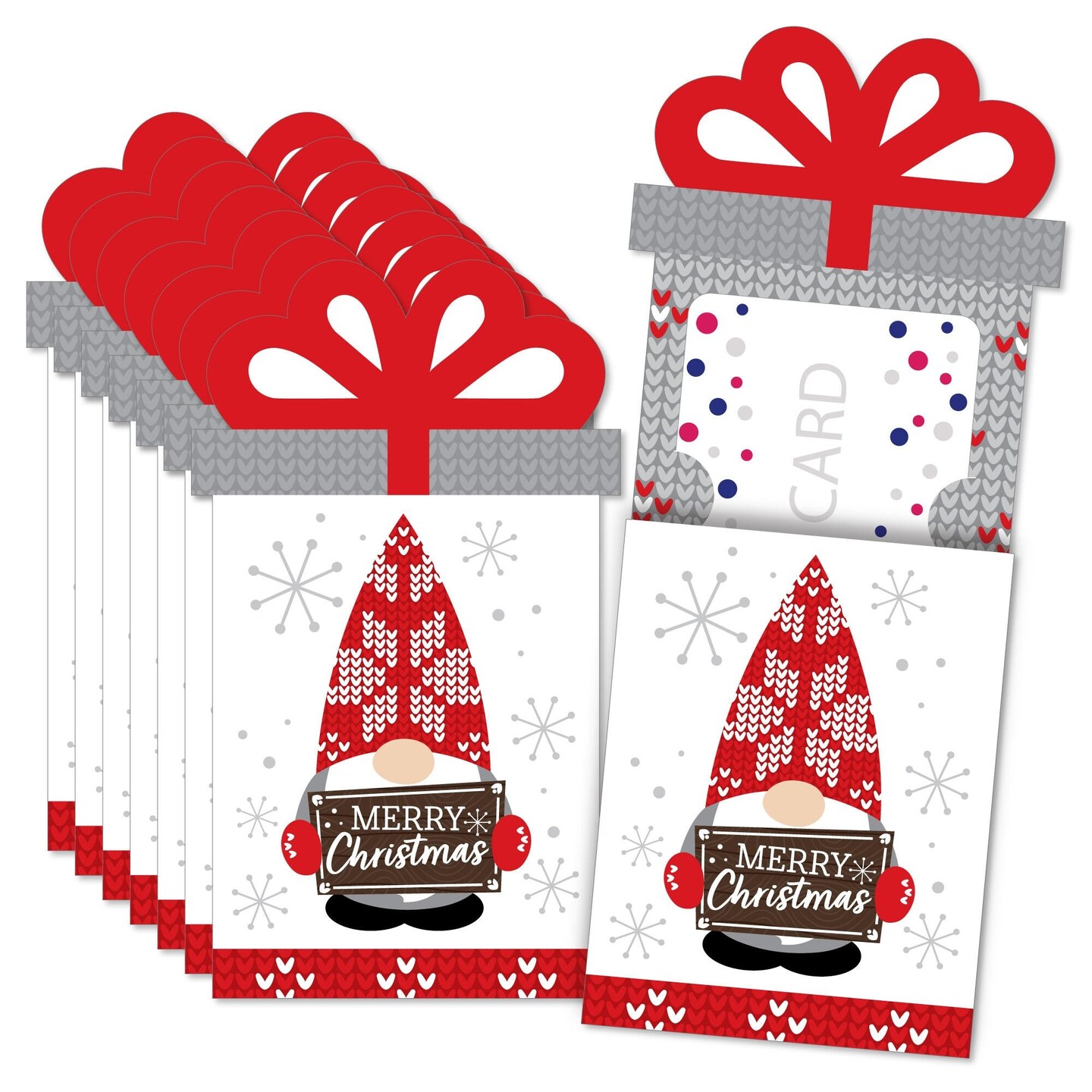 christmas gift card sleeves Big Dot of Happiness - Ornaments - Holiday and Party Money and - Nifty Gifty Card Holders locate the pre DIY Gift Card Holders (with