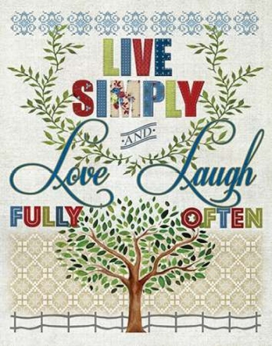 Live Simply Poster Print by Conrad Knutsen - Item # VARPDX16522