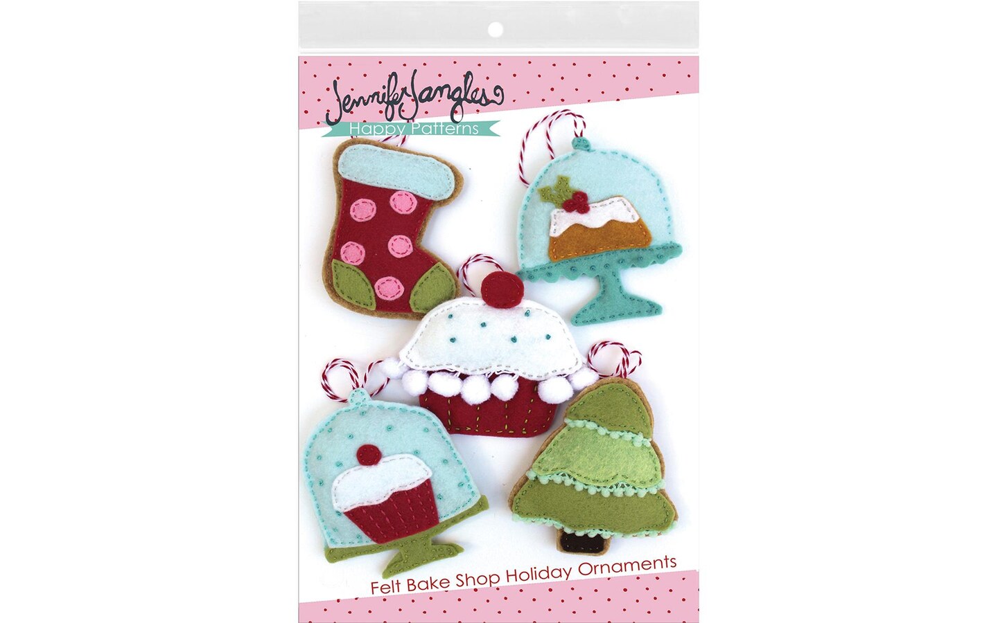 Jennifer Jangles Felt Bake Shop Holidy OrnmntsPtrn