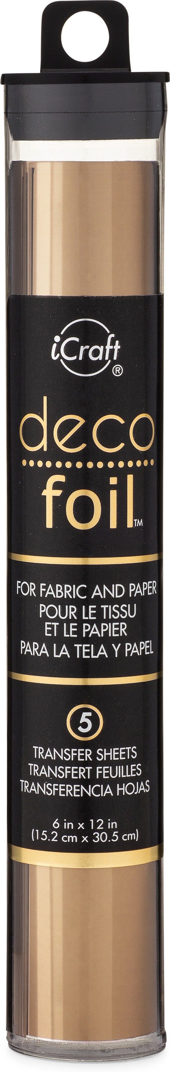 iCraft Deco Foil Transfer Sheets 6"X12" 5/Pkg