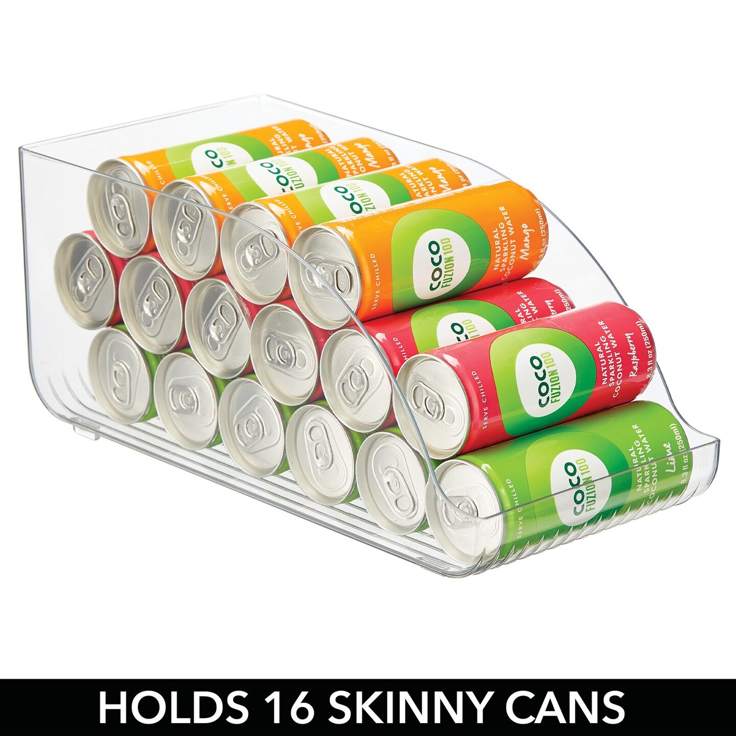 mDesign Pop/Soda Can Storage Dispenser Bin for Fridge, Pantry Michaels