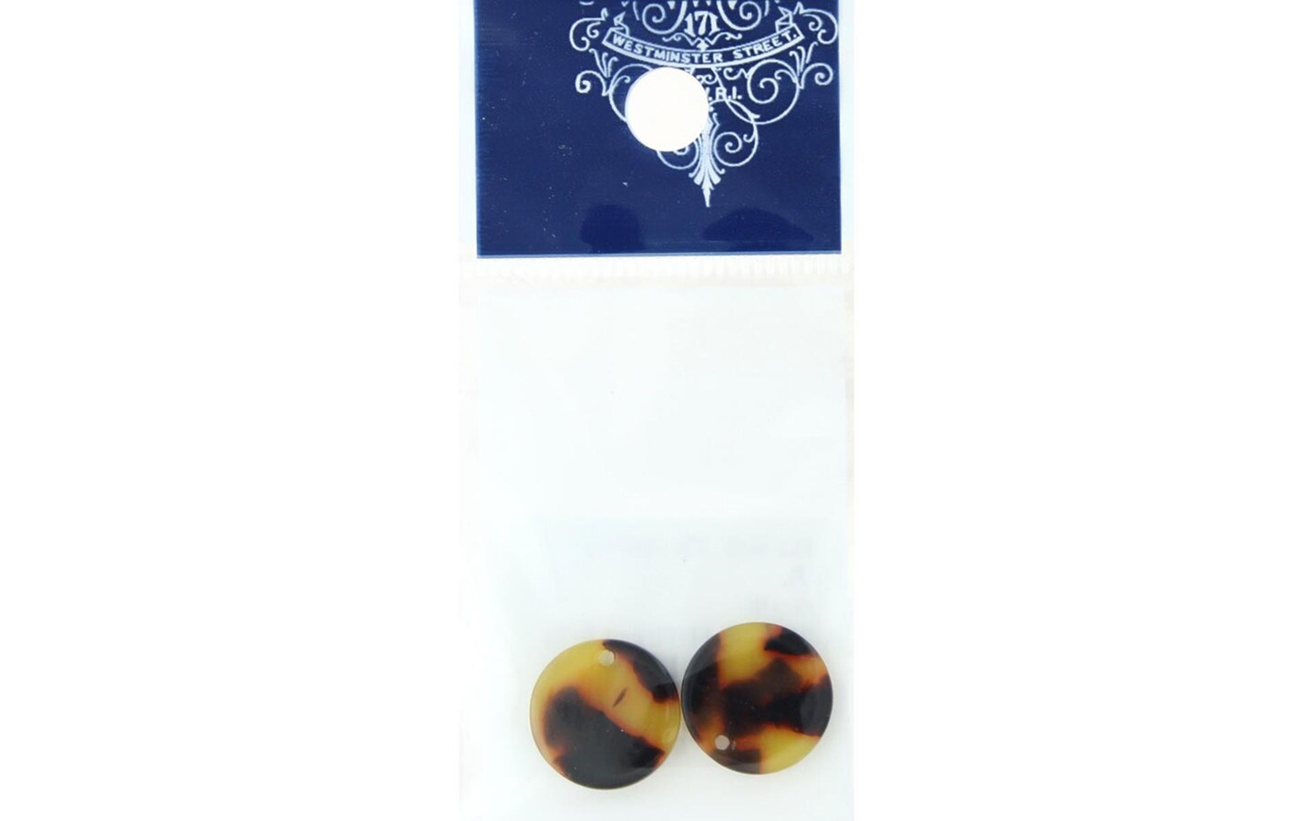 Resinate Plate Part Round Tortoise Shell 2pc