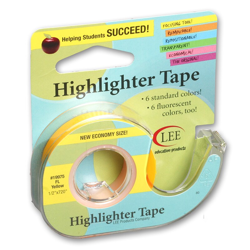 Removable Highlighter Tape, Fluorescent Yellow | Michaels