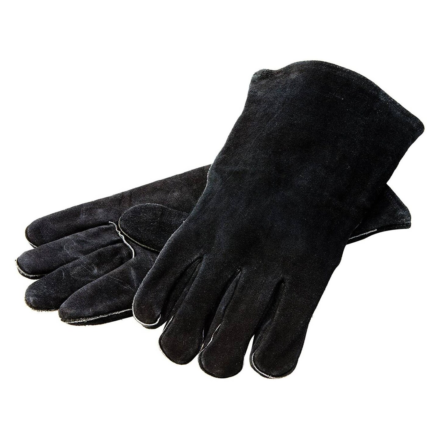 Lodge Black Leather Protective Grill Gloves One Pair