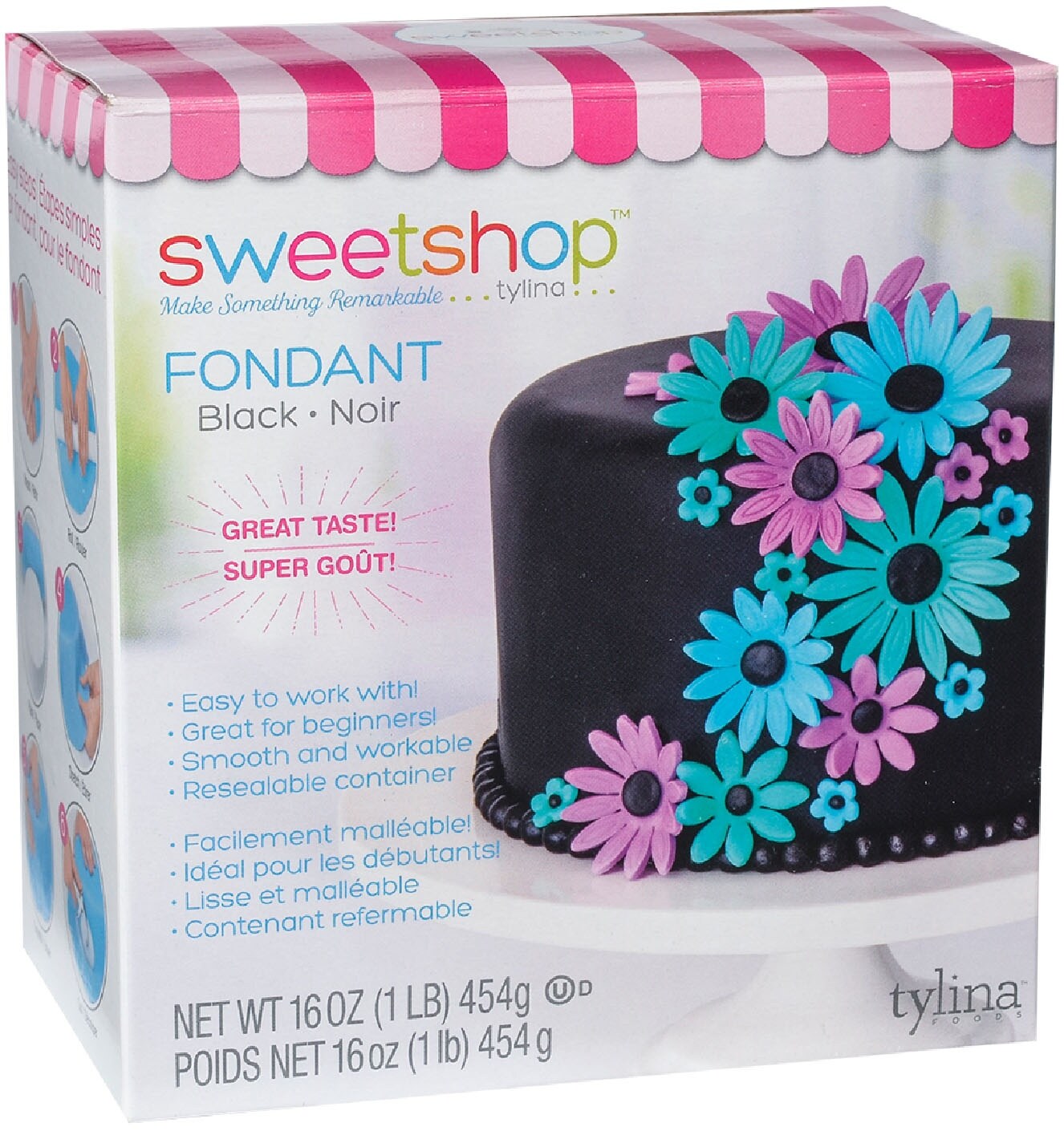 Sweetshop Fondant 1Lb-Black
