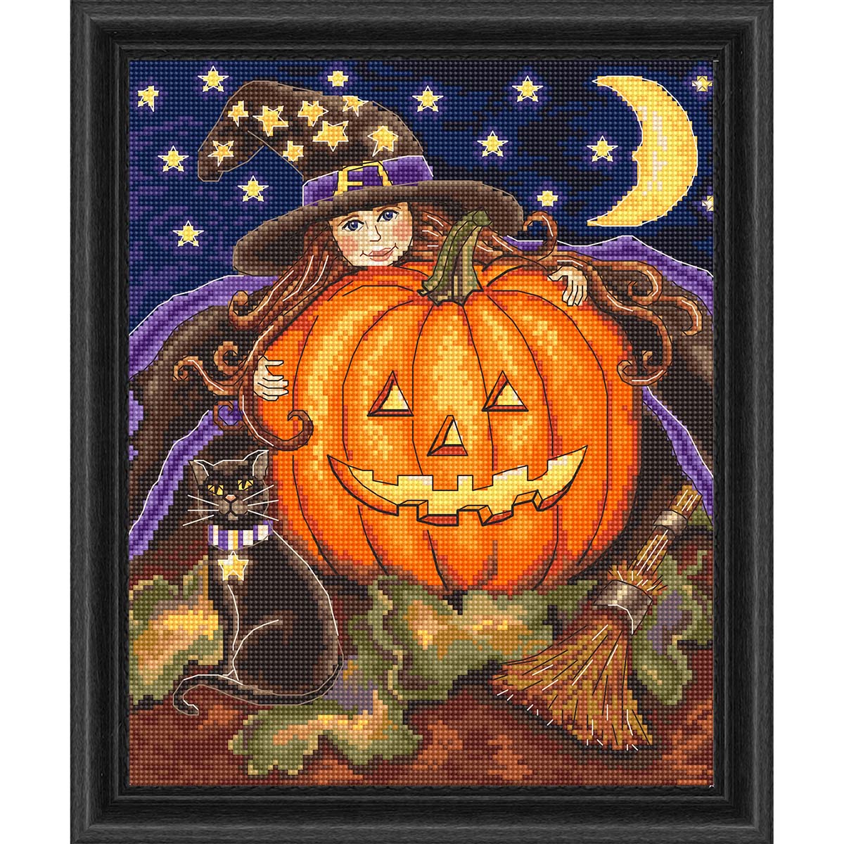 Letistitch Pumpkin Girl Counted Cross-Stitch Kit | Michaels