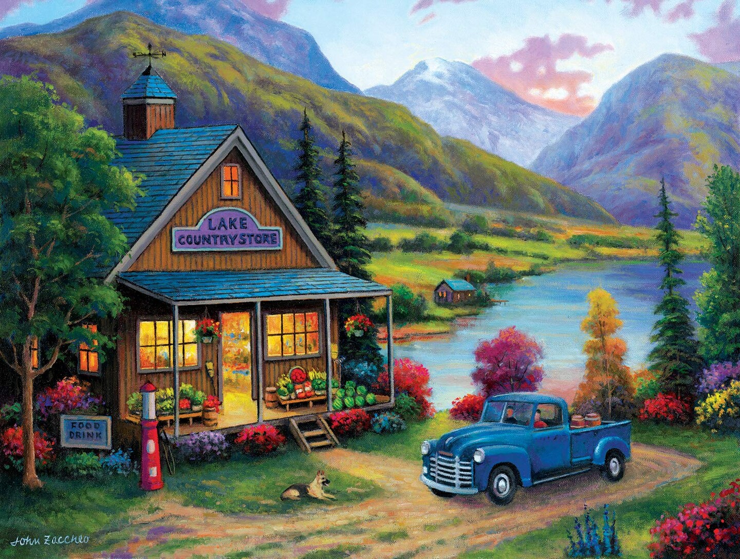 Sunsout Lake Country Store 500 pc   Jigsaw Puzzle 62152