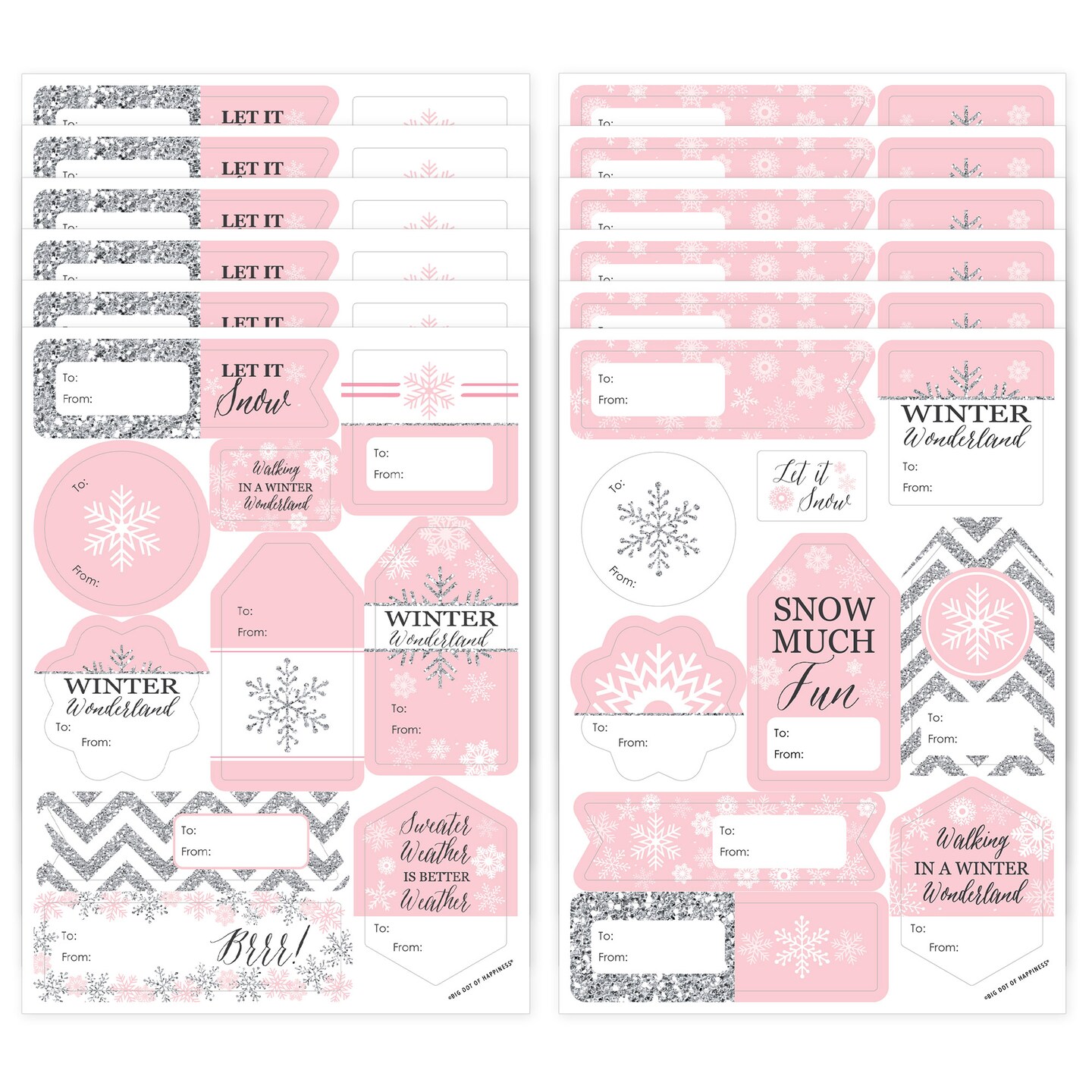 Snowflake Sticker Sheet 