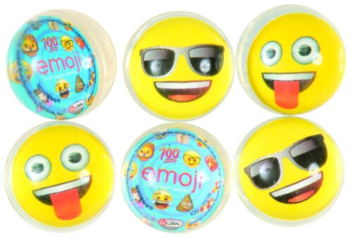 Emoji Bounce Balls 6 Count