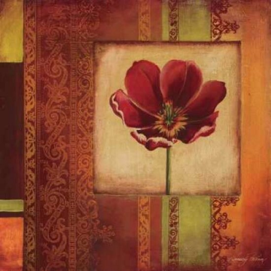 Mediterranean Floral I Poster Print by Kimberly Poloson - Item # VARPDXPOL136