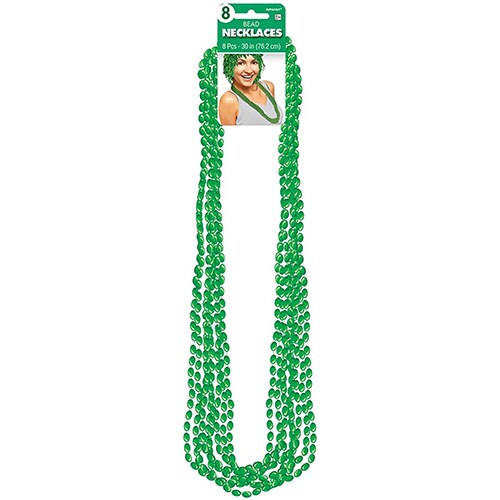 Green Metallic Bead Necklaces