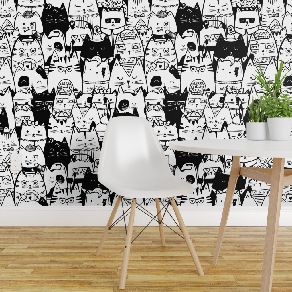 funny black cat wallpaper