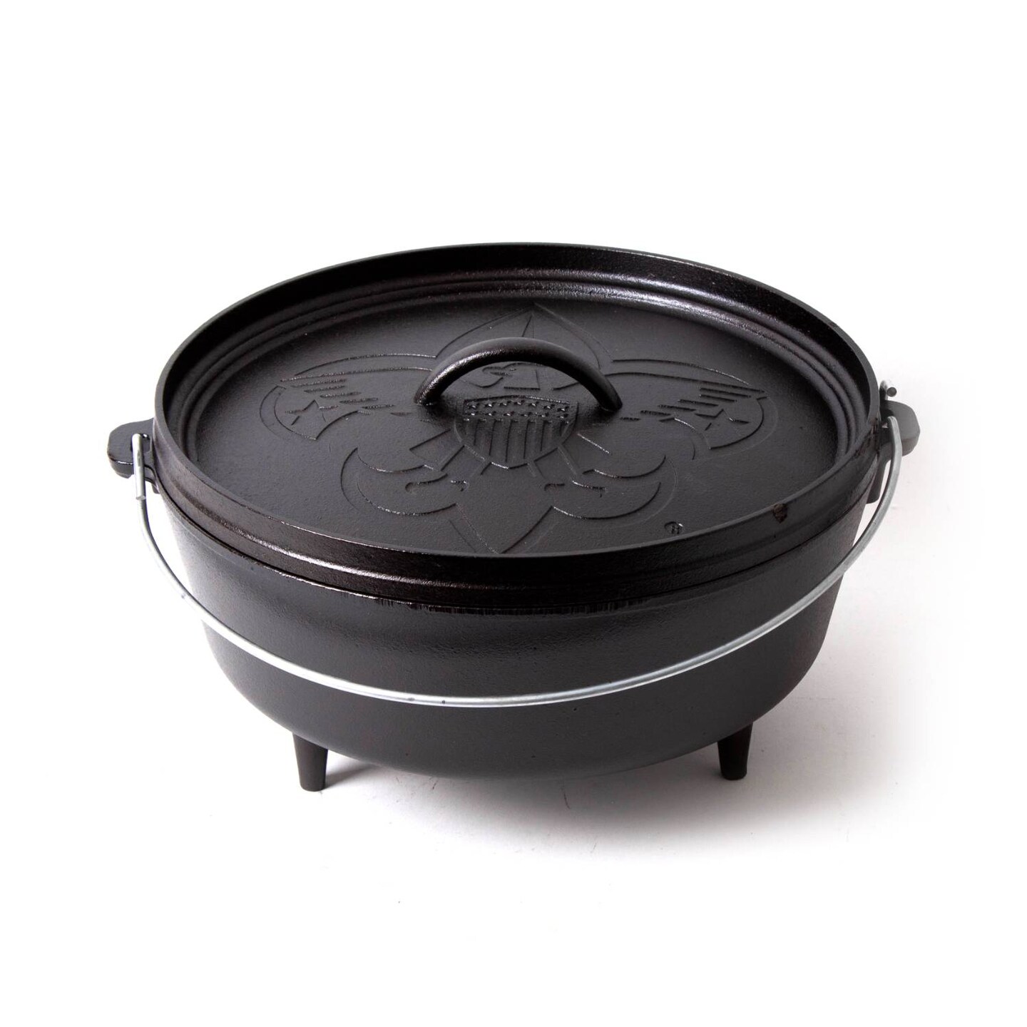 Lodge Boy Scouts of America Cast Iron Camp Dutch Oven, Pre-Seasoned, 6-Quart