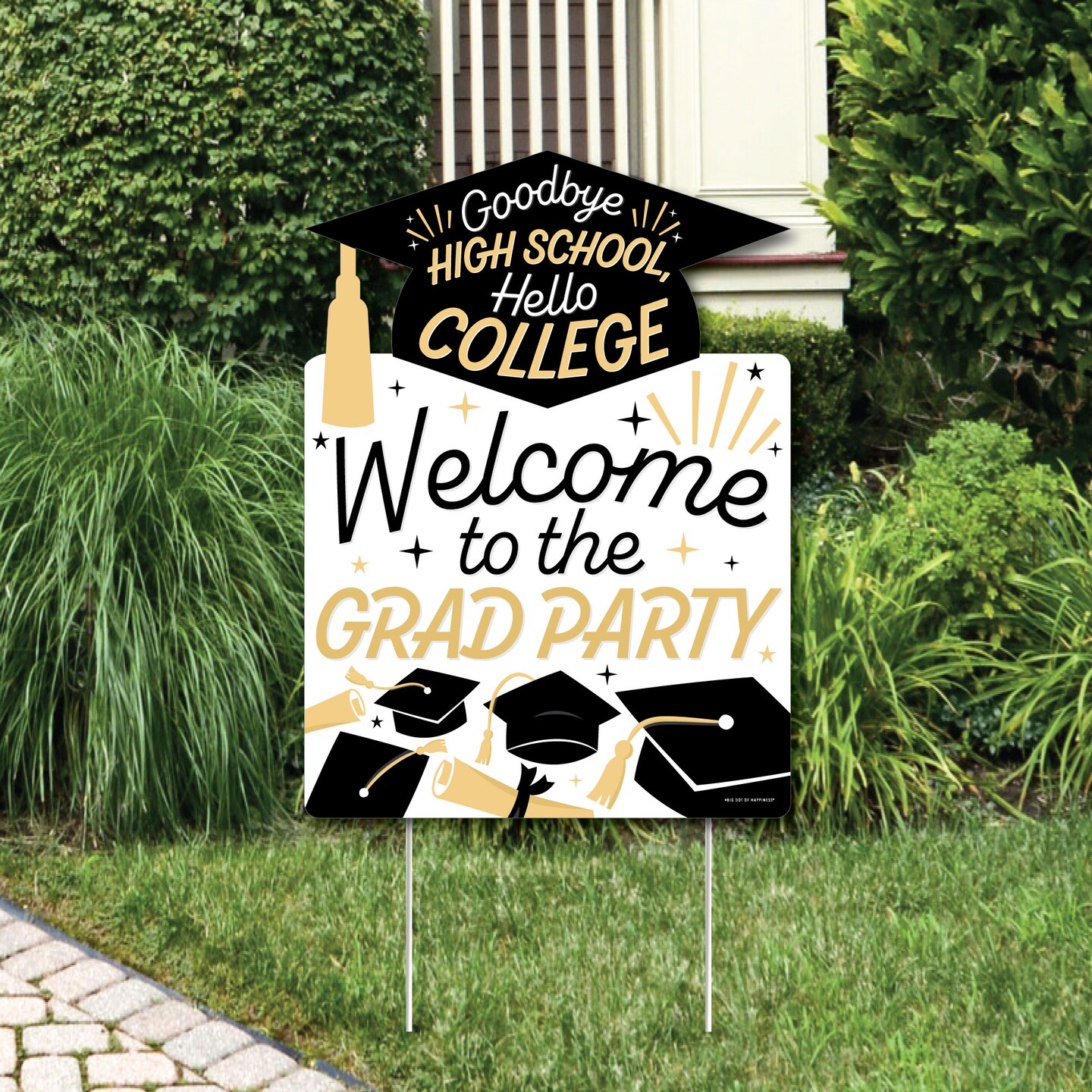 Big Dot of Happiness Hello College Graduation Party Decorations - Grad ...