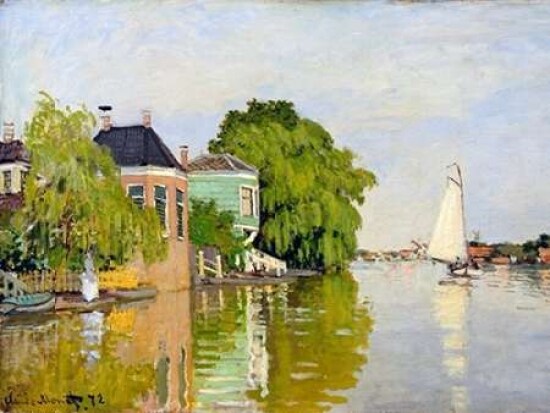 Houses on the Achterzaan Poster Print by Claude Monet - Item # VARPDX3CM1047