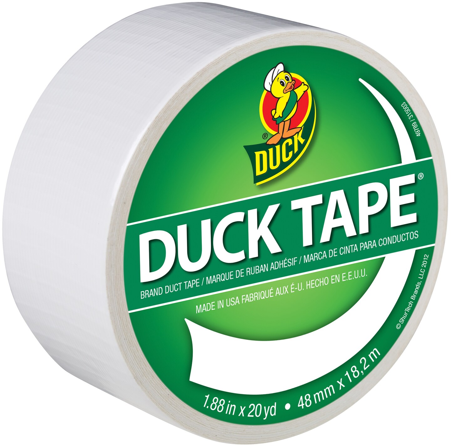 Duck Tape 1.88&#x22;X20yd-Winking White
