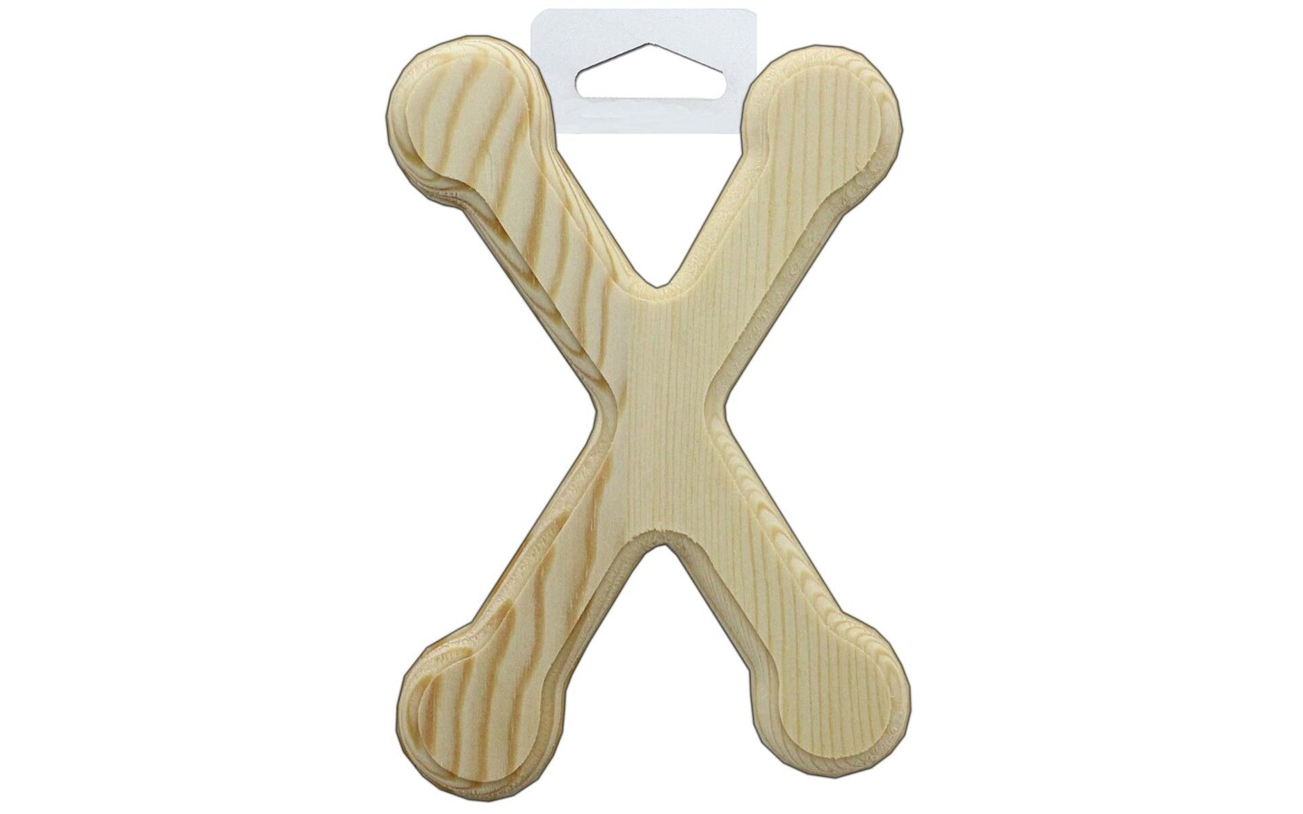 Multicraft Wood Letter Bevel Cut 6&#x22; Natural X