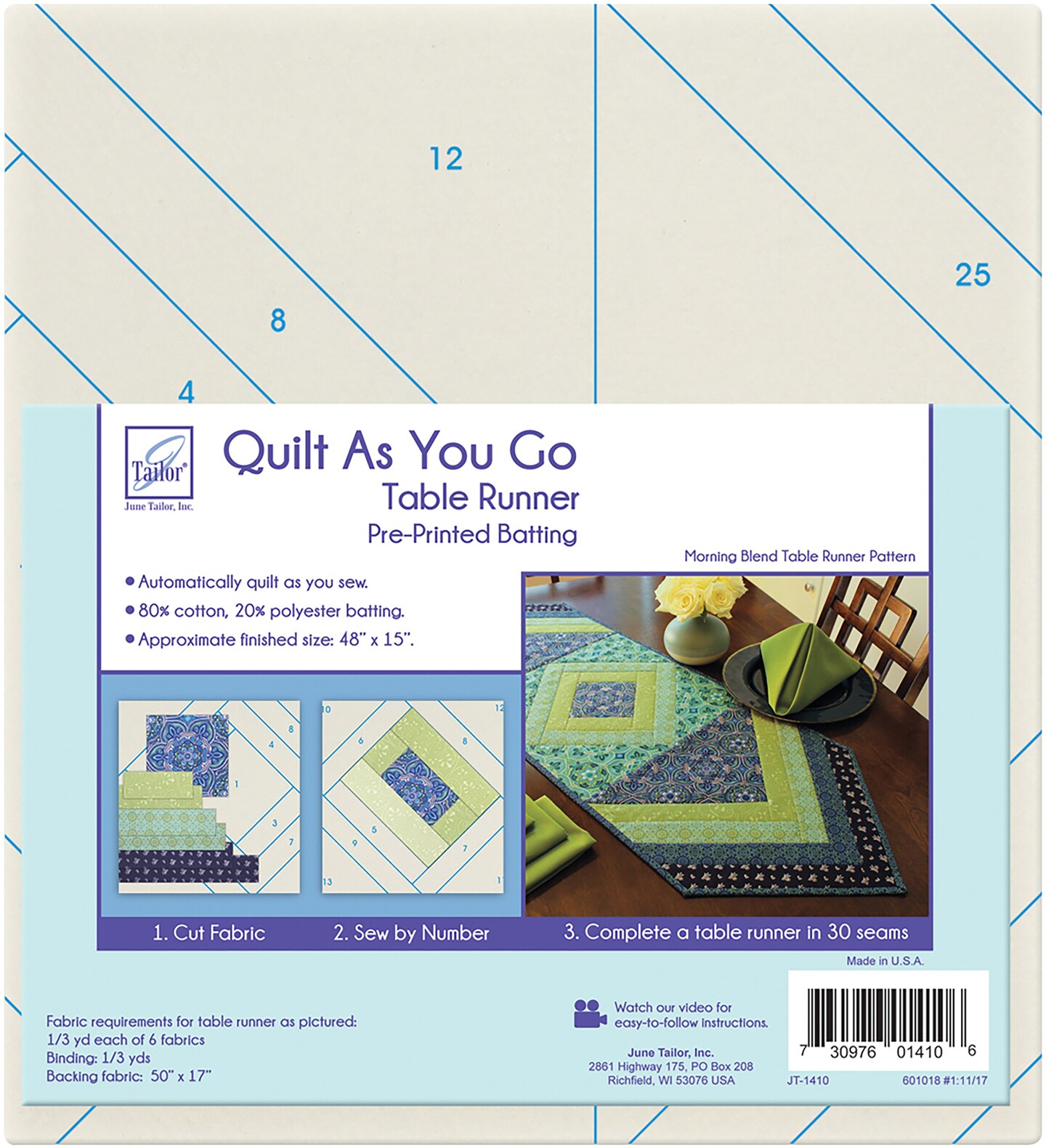 June Tailor Quilt As You Go Table Runner-Morning Blend | Michaels