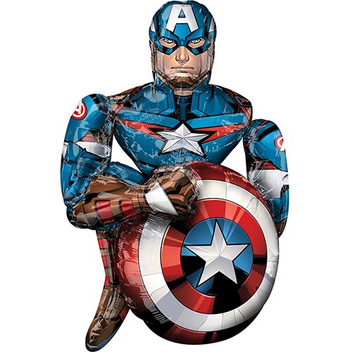 39&#x22; Avengers Captain America Airwalker Foil Balloon