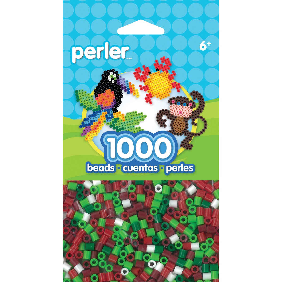 Perler Beads 1,000/Pkg-Holiday Mix