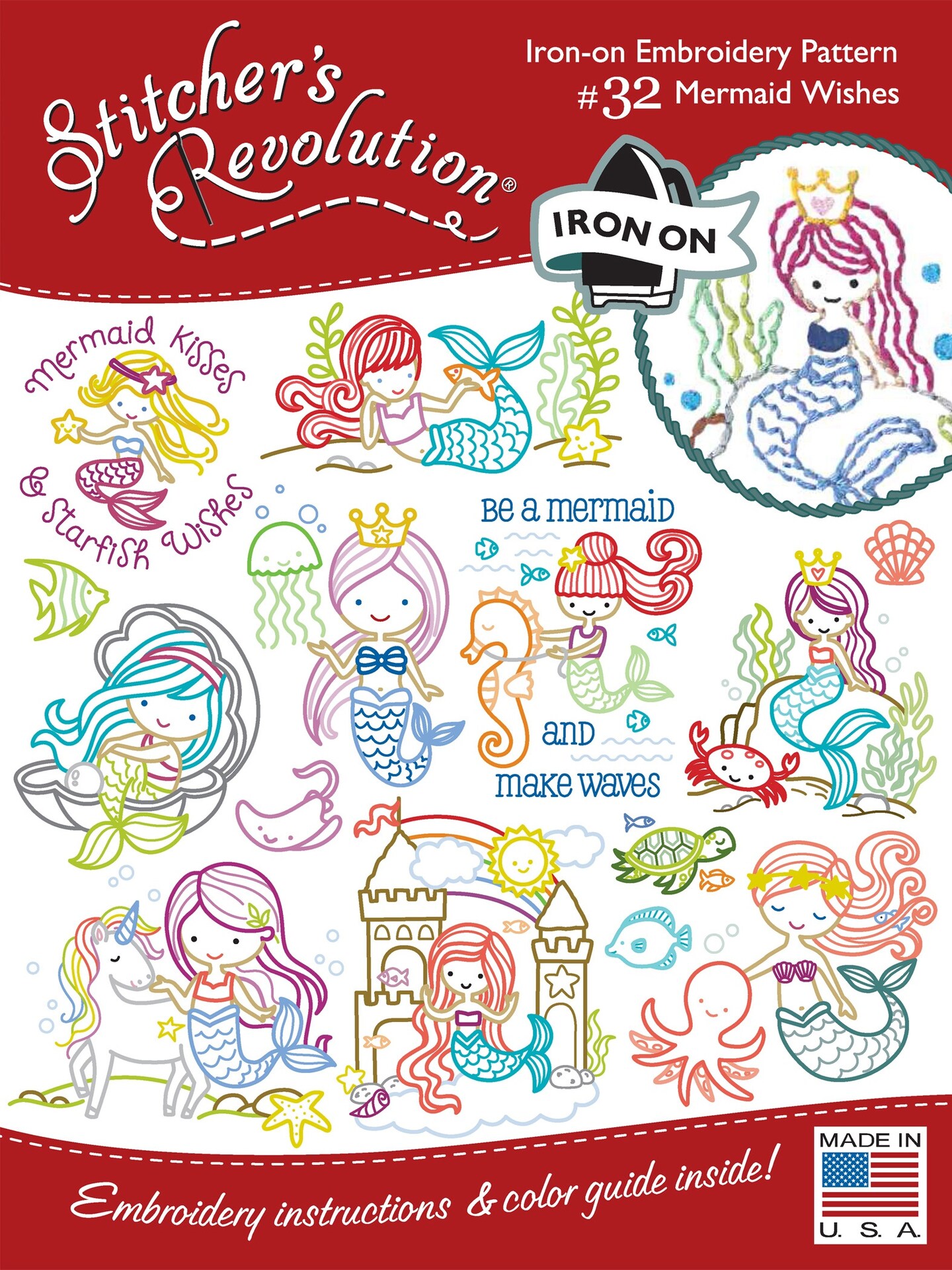 Stitcher's Revolution IronOn TransfersMermaid Wishes Michaels