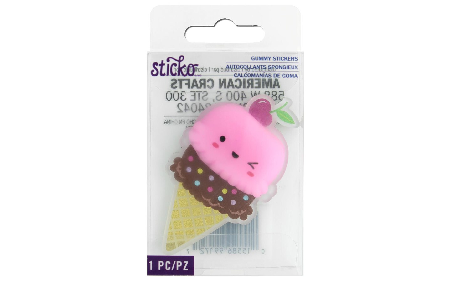 EK Sticko Sticker Gummy Acrylic Foil Ice Cream