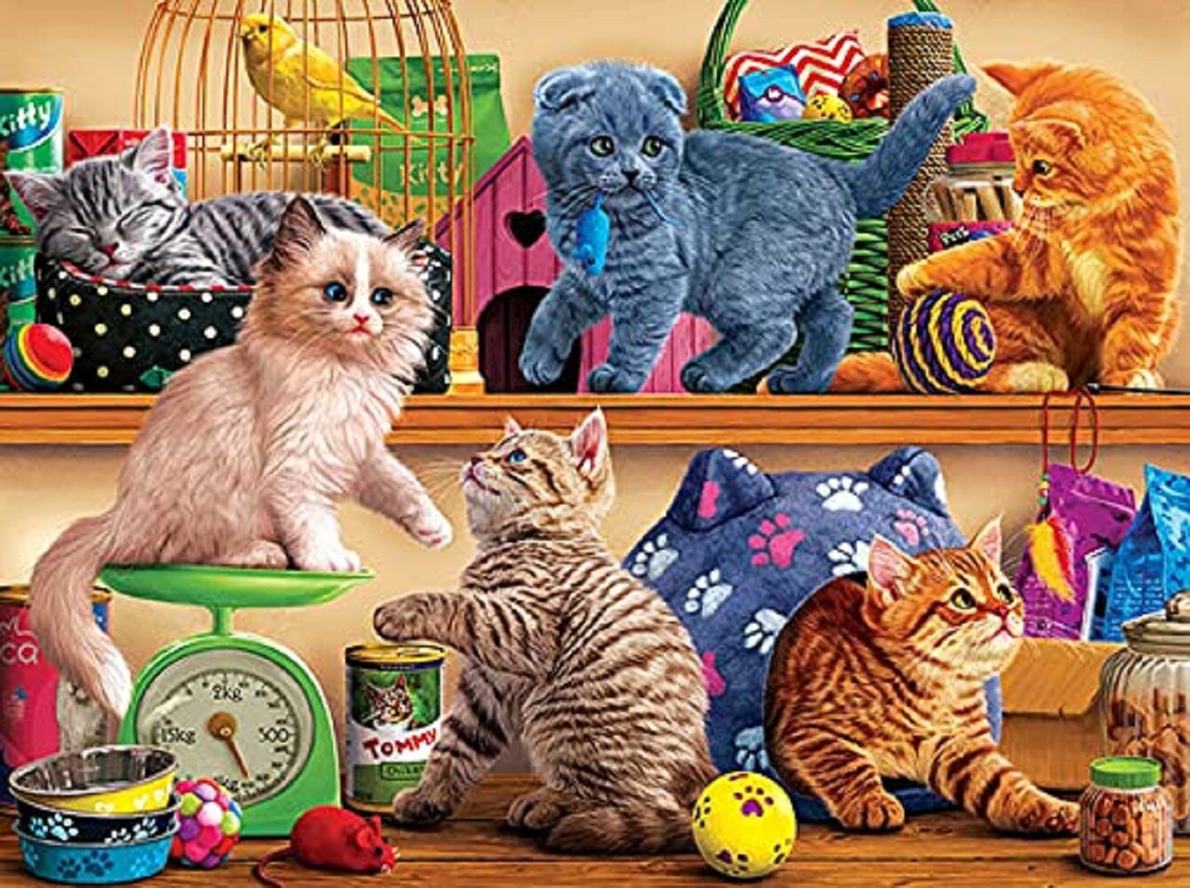 Sunsout Pet Shop Kittens 1000 pc   Jigsaw Puzzle 42957