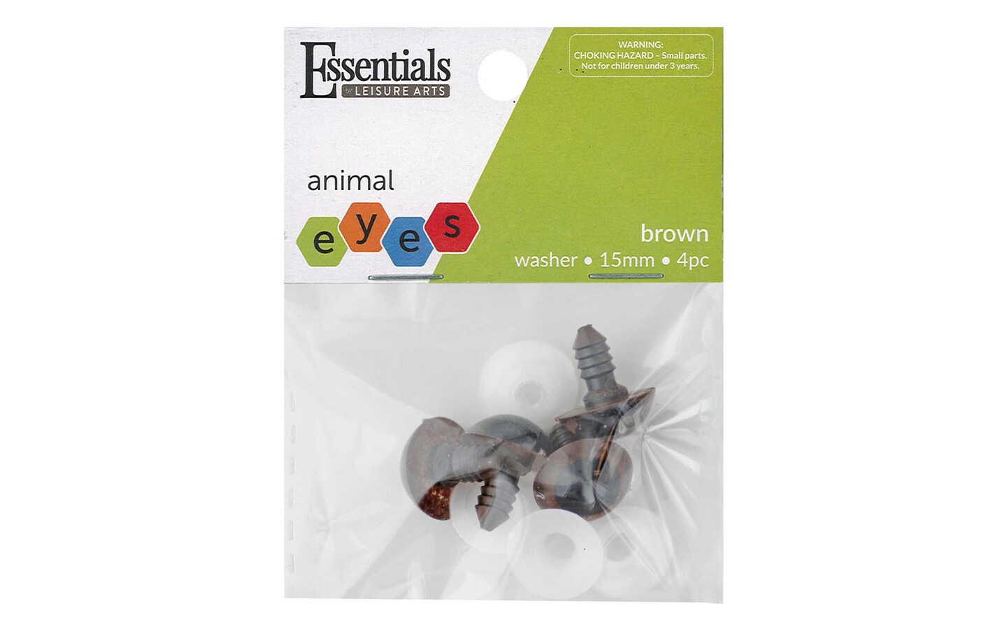 Essentials by Leisure Arts Eyes Printed Moveable 12mm with