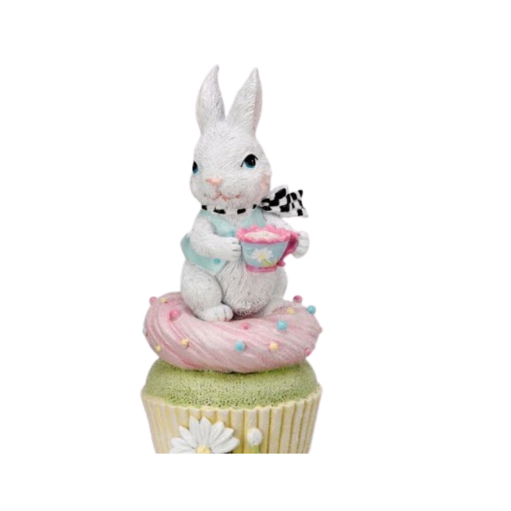 Pastel bunny with outlet cupcake