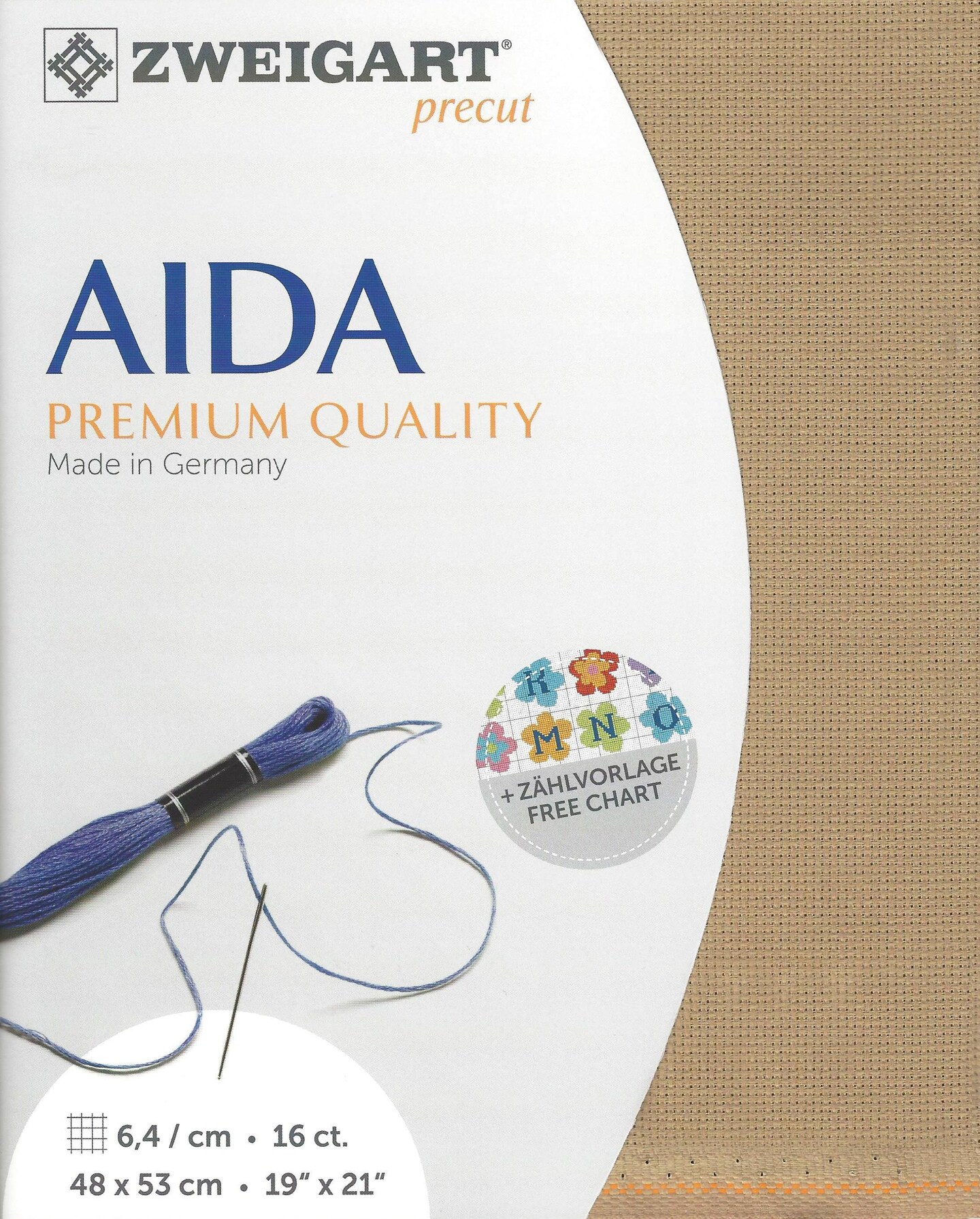 Precut Zweigart Aida 16 count Dirty