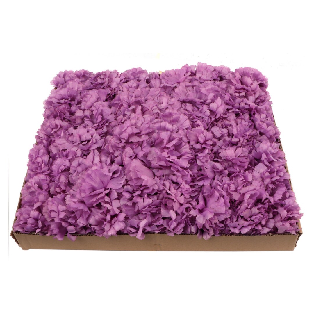 Artificial Carnation Picks, 5-Inch, 3.5&#x22; Wide, Box of 200, Lavender, Realistic Silk Flowers, Spring Floral Picks, Parties &#x26; Events, Home &#x26; Office Decor, Floral Home by Artificial Flowers