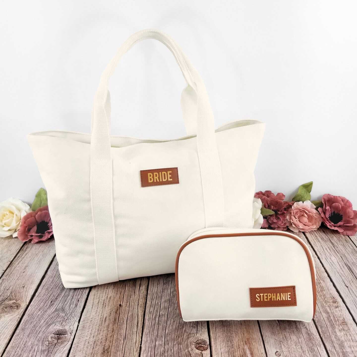 Bride tote best sale bag with zipper