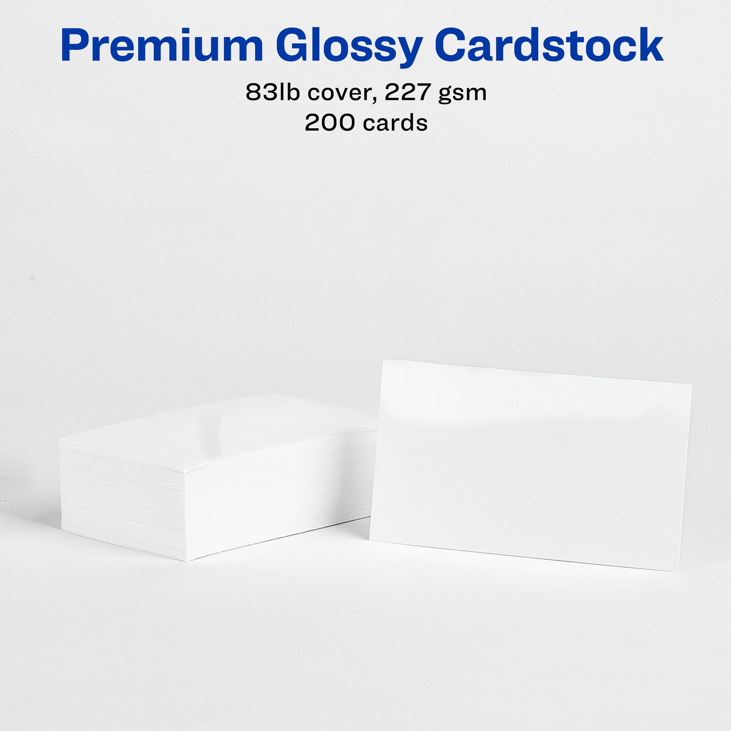 Avery Clean Edge Printable Business Cards with Sure Feed Technology, 2" x 3.5", Glossy White, 200 Blank Cards for Inkjet Printers (8859)