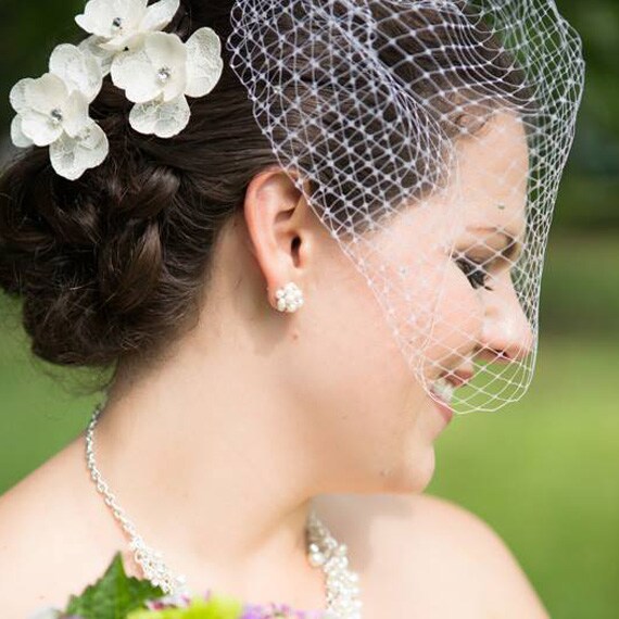 Swarovski Bridal Hair Flowers Wedding Hair Flowers Lace Bridal