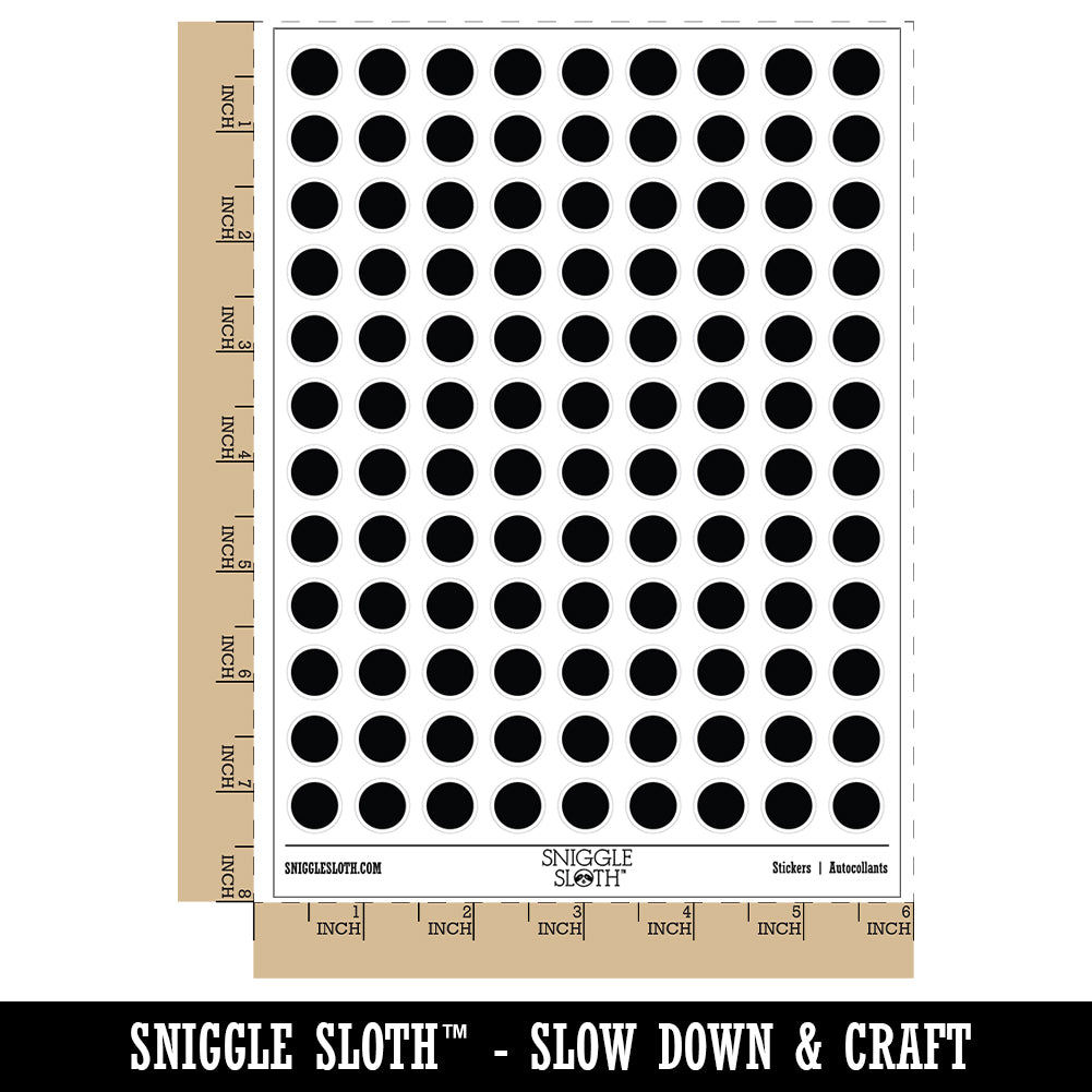Circle Dot 200+ 0.50&#x22; Round Stickers