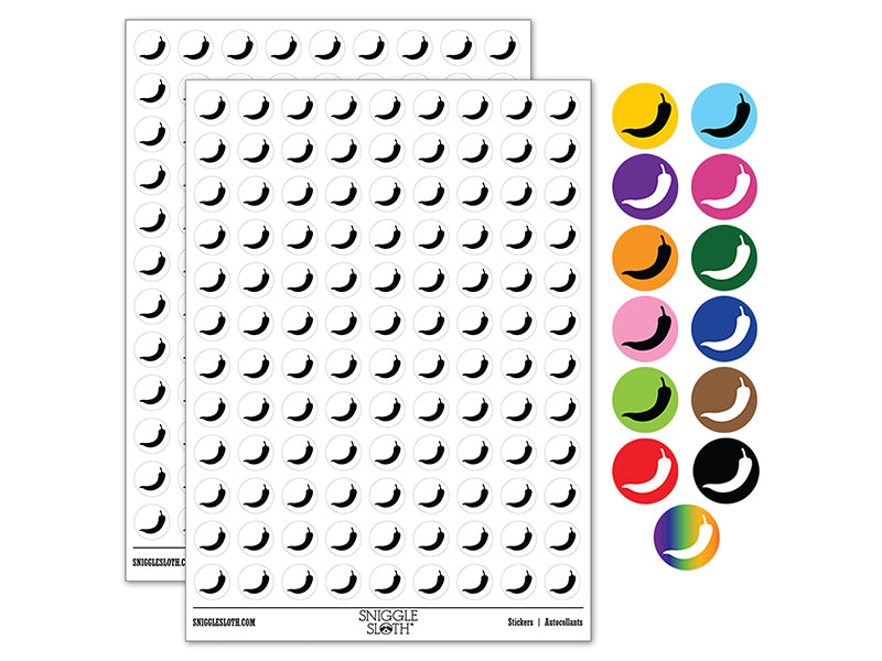 Chili Pepper Southwestern 200+ 0.50&#x22; Round Stickers