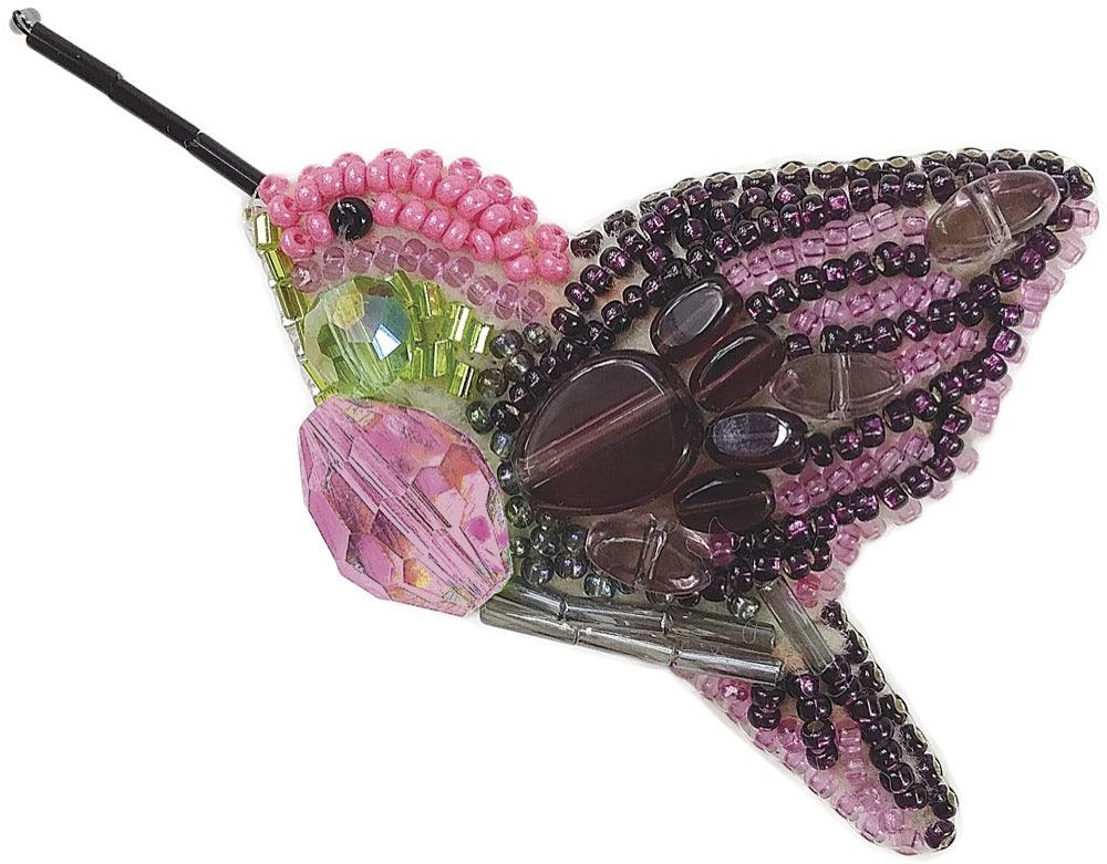 BP-217C Beadwork kit for creating brooch Crystal Art &#x22;Fly bird&#x22;