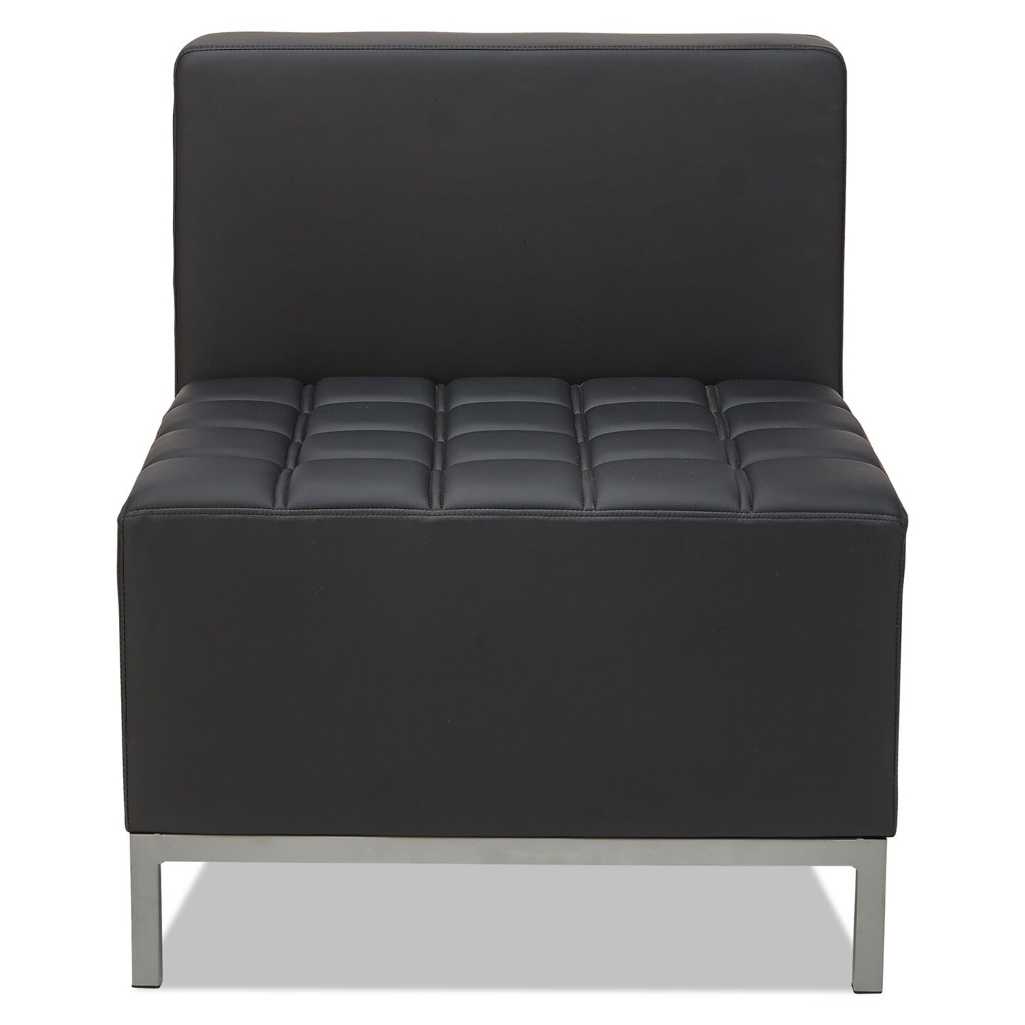 Alera QUB Series Armless L Sectional, 26.38w x 26.38d x 30.5h, Black Alera QUB Series Armless L Sectional, 26.38w x 26.38d x 30.5h, Black