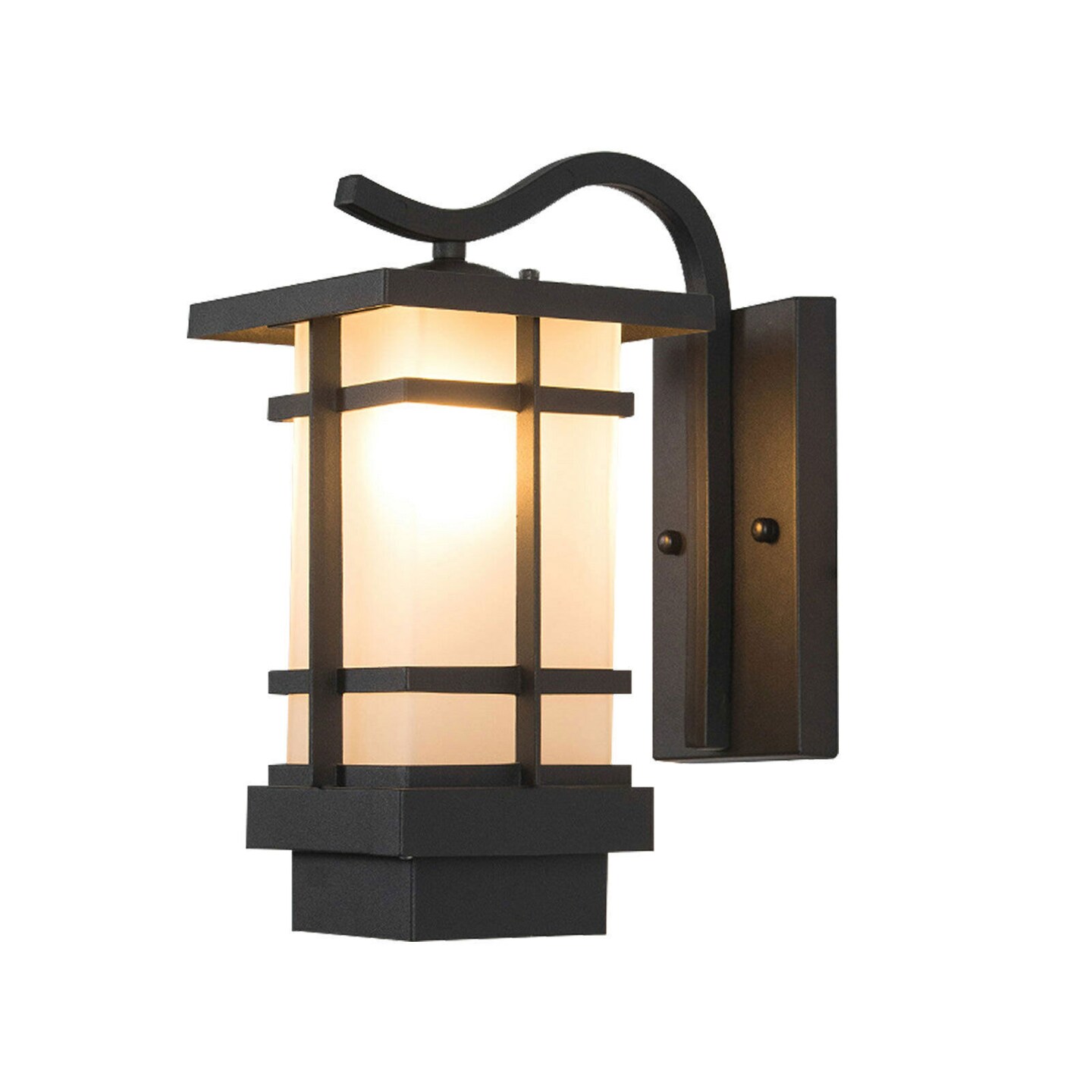 Kitcheniva Black Wall Lantern Dusk to Dawn Lamp Fixture