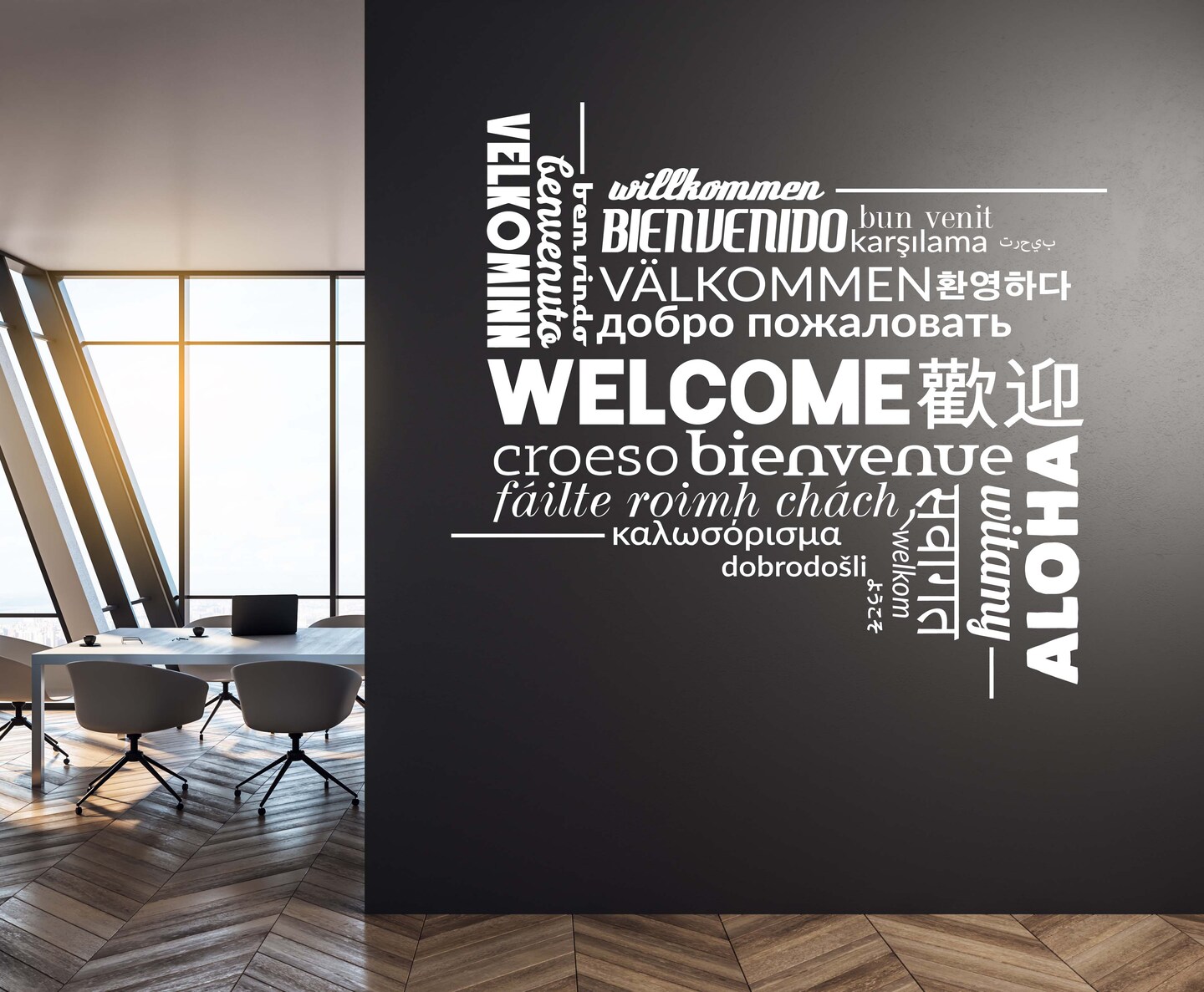 Welcome in Different Languages - Welcome Wall Decal, Welcome Sticker ...