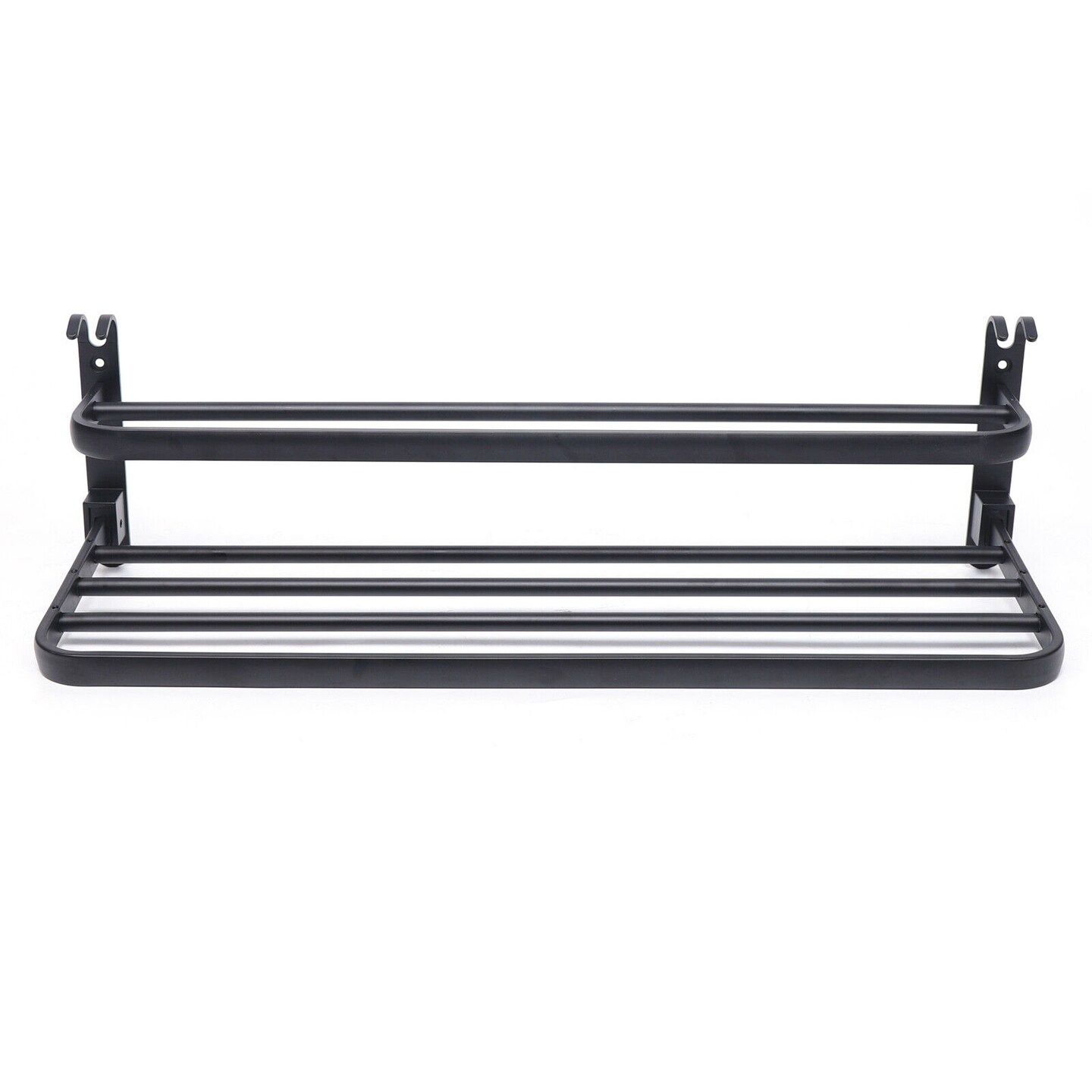 Kitcheniva 2 Tier Bathroom Wall Mounted Folding Towel Rack
