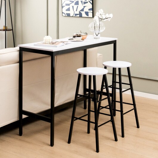 3 Piece Pub Table and Stools Kitchen Dining Set