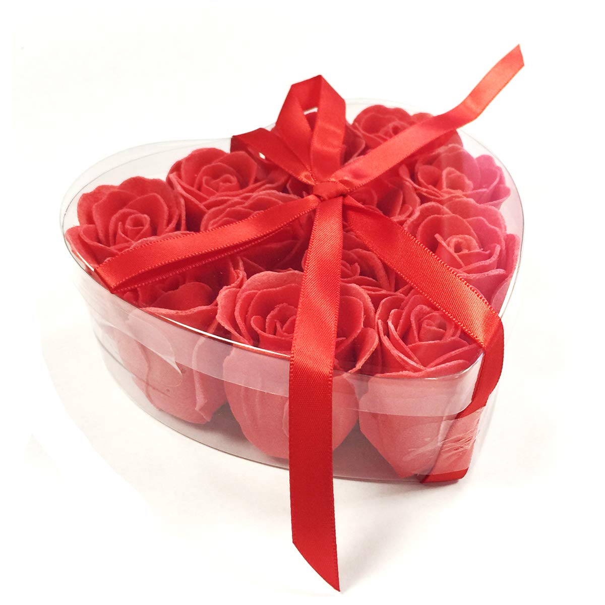 Wrapables Scented Rose Soaps (Set of 12), Red