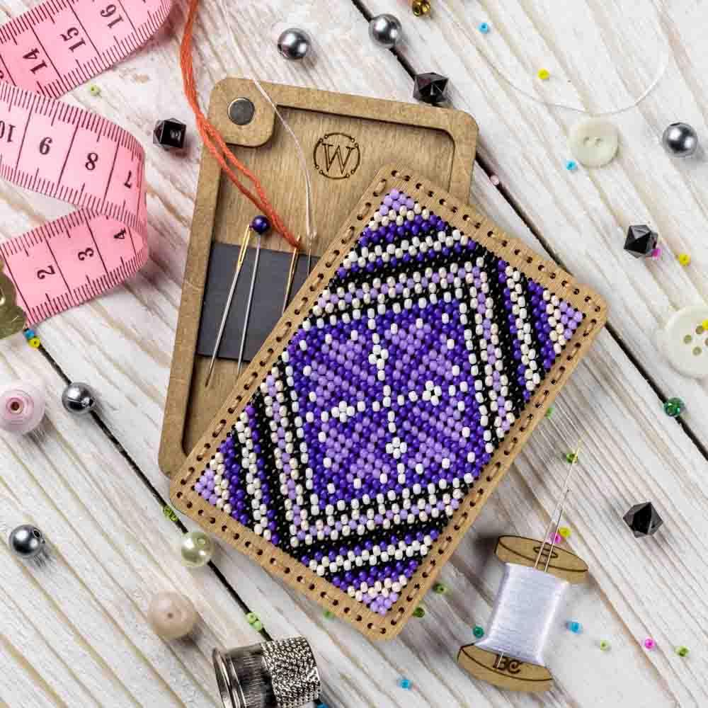 Bead Embroidery Kit for creating a needle box