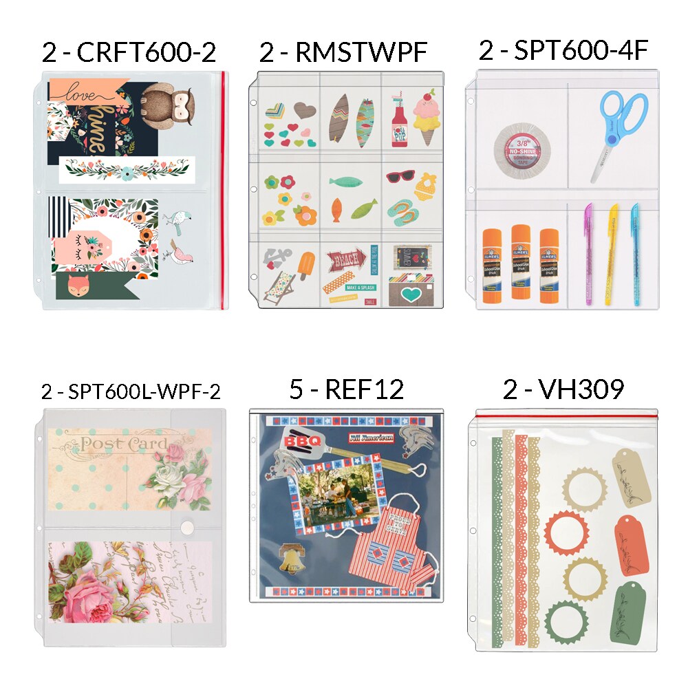 StoreSMART - Scrapbooking Storage Variety Pack - 15 Pieces