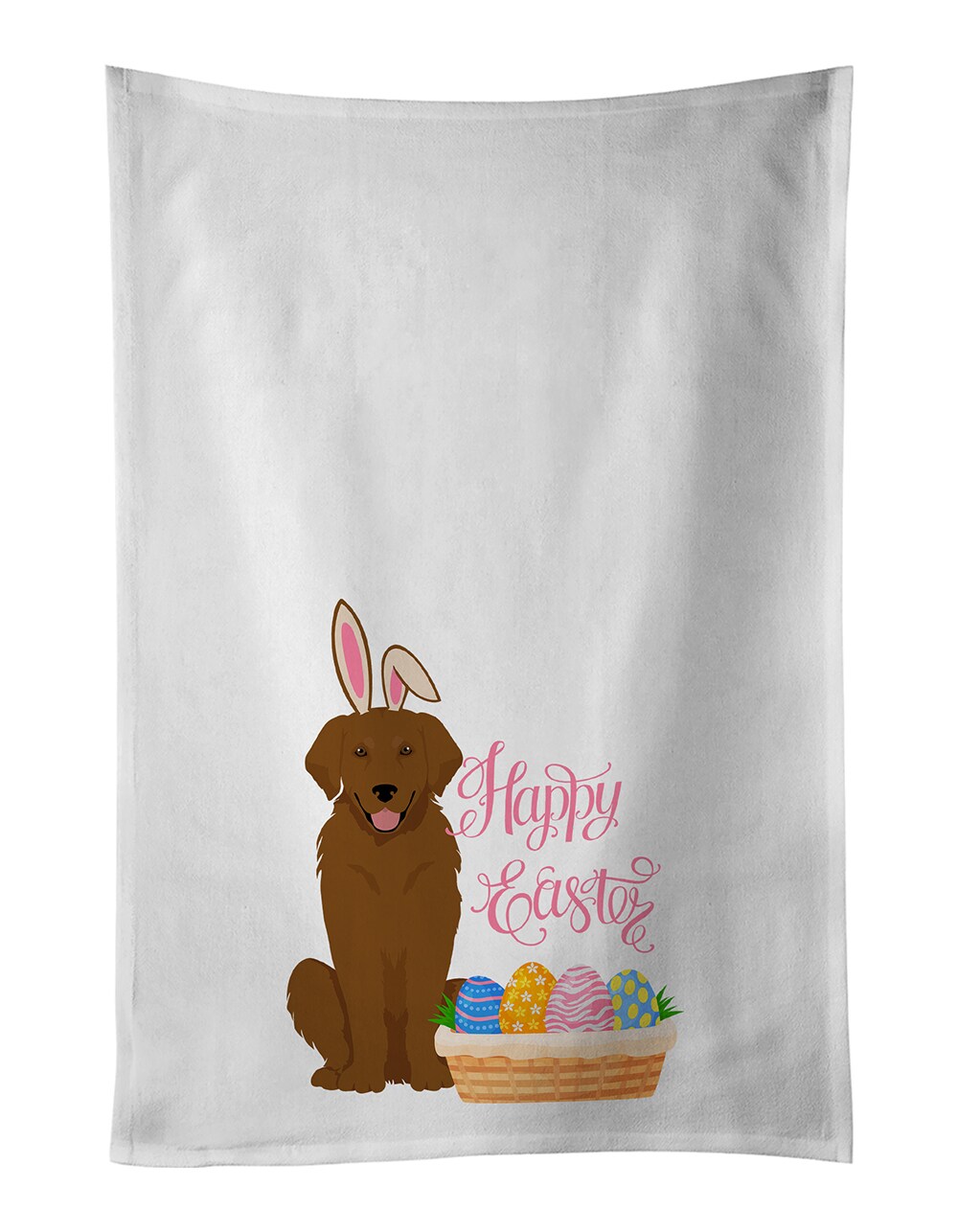 Caroline s Treasures Mahogany Golden Retriever Easter White Kitchen Towel Set of 2 Dish Towels Michaels