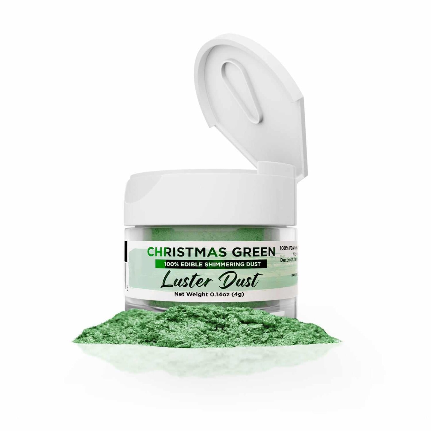 Christmas Green Luster Dust 4 Gram Jar Michaels