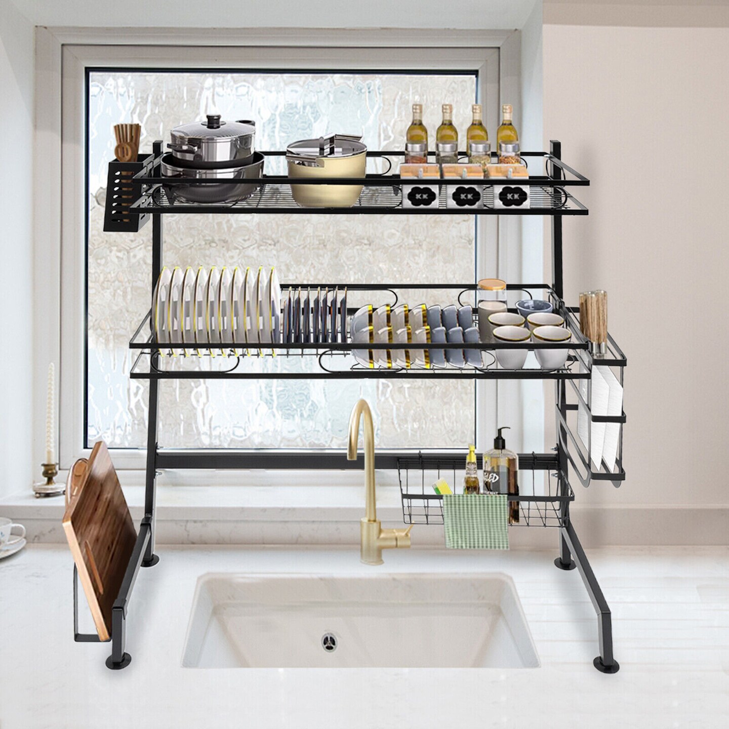 Kitcheniva Modern Multifunction Full Set Dish Drying Rack