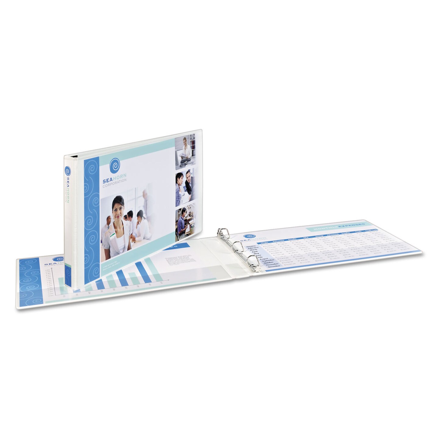 Avery Heavy-Duty View Binders 3 Rings 1.5 Capacity 11 x 17 White